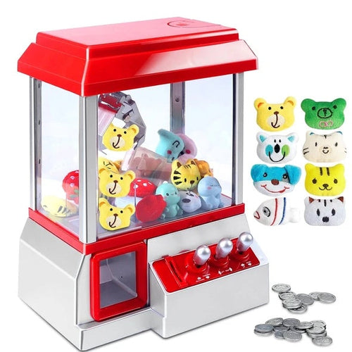 Claw Machine Arcade Toy With Sound  Mini Candy Dispenser Vending Game