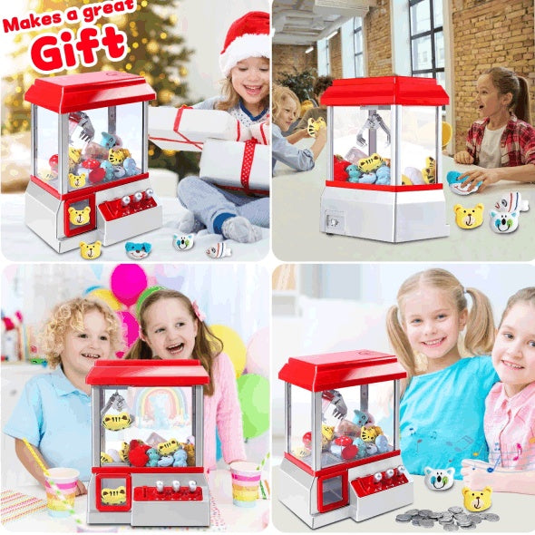 Claw Machine Arcade Toy With Sound  Mini Candy Dispenser Vending Game