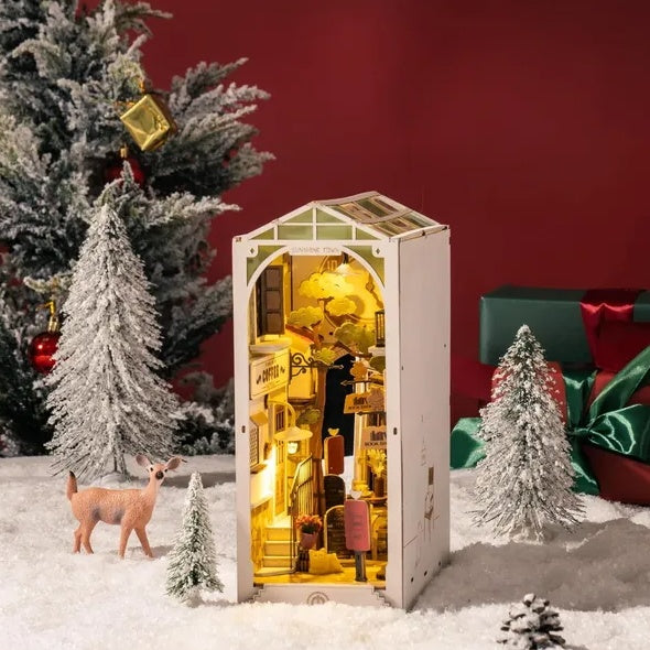 Rolife DIY Book Nook Kit Sunshine Town  DIY Miniature Booknook Kit