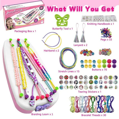 Girls Friendship Bracelet Making Kit, DIY Art Carfts Toy For Girls Age